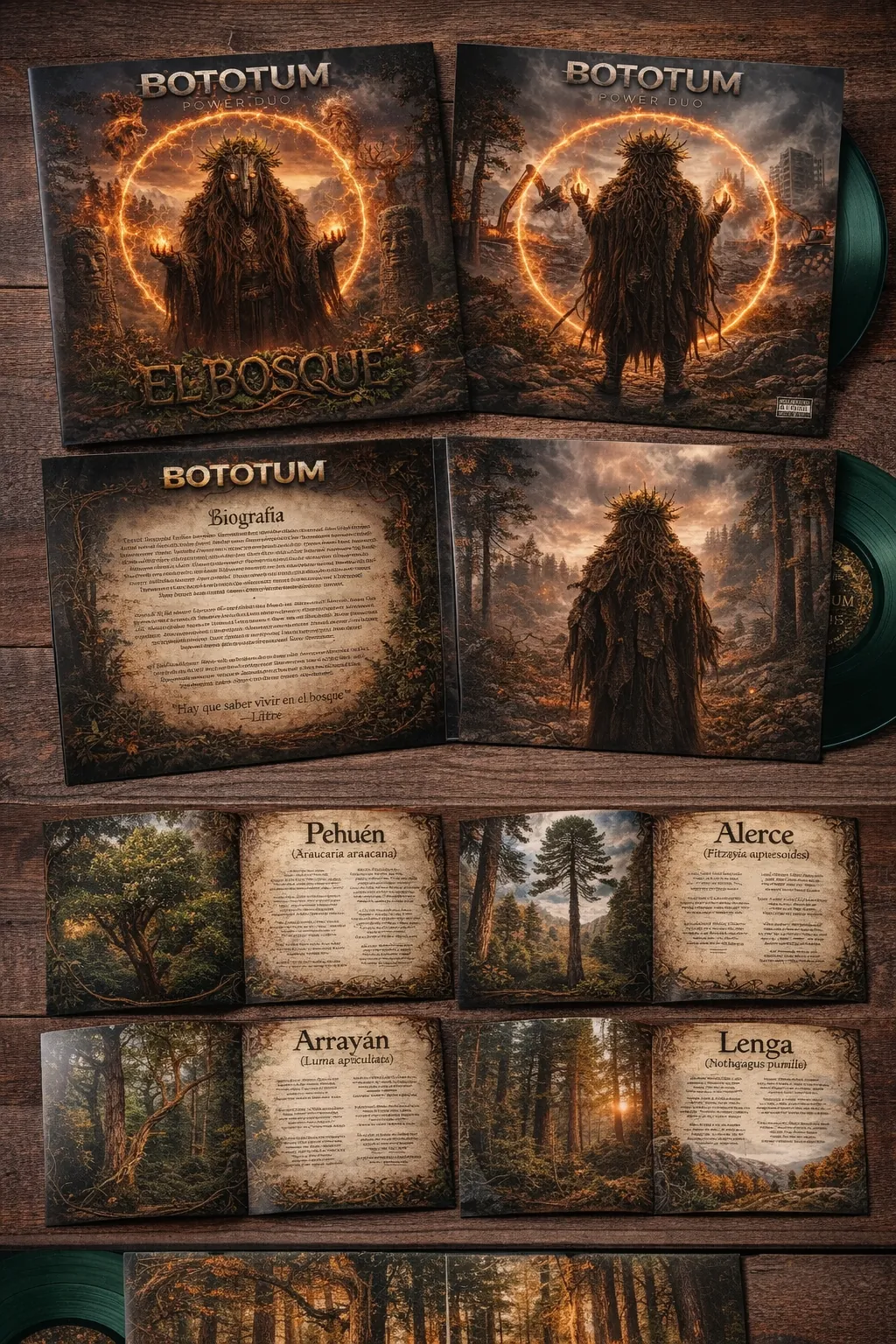 Visualización conceptual de una edición física de El Bosque